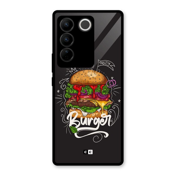 Burger Lover Glass Back Case for Vivo V27