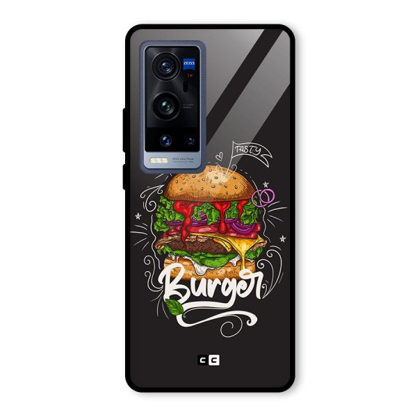 Burger Lover Glass Back Case for Vivo X60 Pro Plus