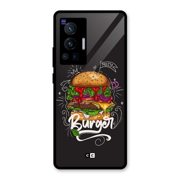 Burger Lover Glass Back Case for Vivo X70 Pro