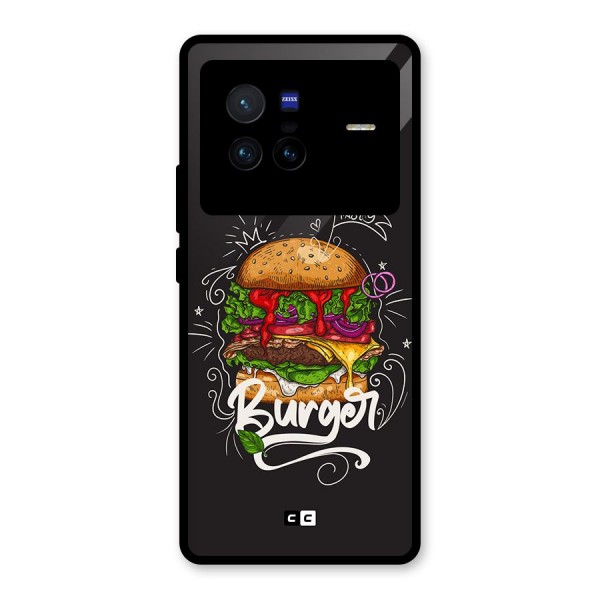 Burger Lover Glass Back Case for Vivo X80