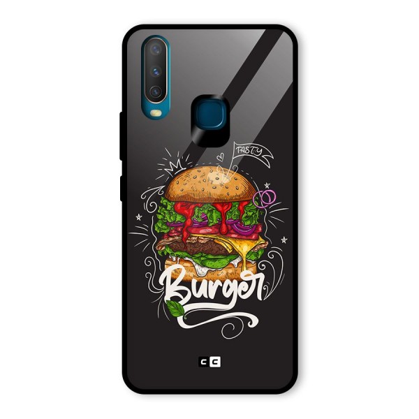 Burger Lover Glass Back Case for Vivo Y12