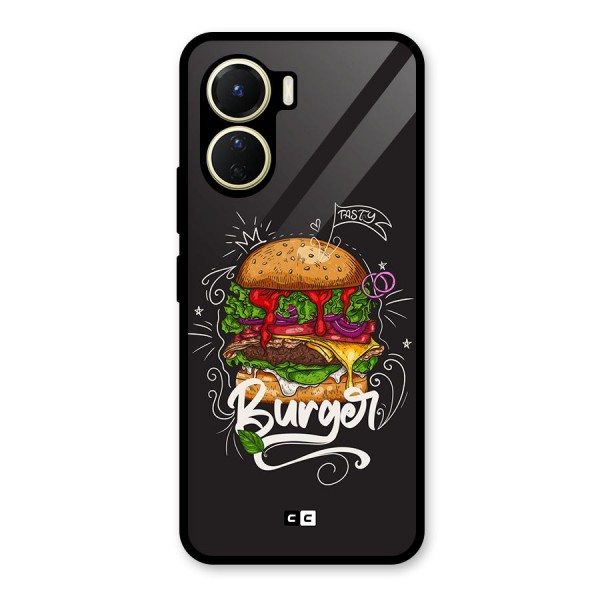 Burger Lover Glass Back Case for Vivo Y16