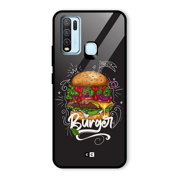 Burger Lover Glass Back Case for Vivo Y30