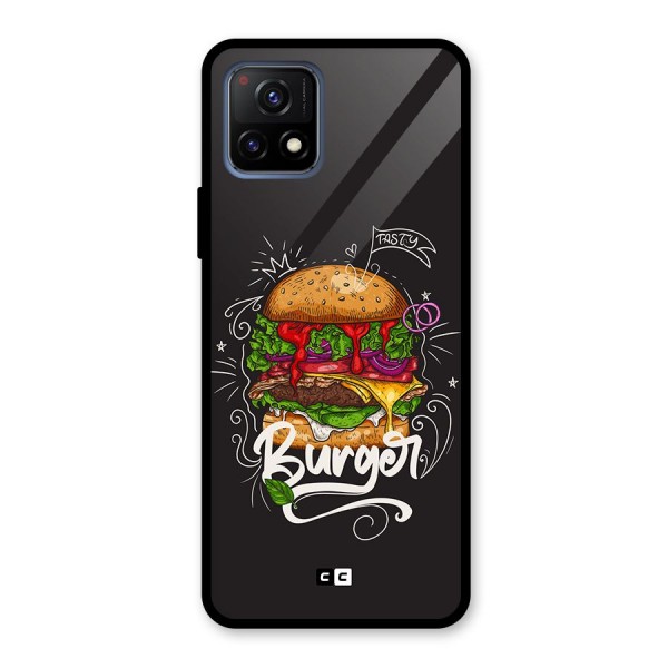 Burger Lover Glass Back Case for Vivo Y72 5G