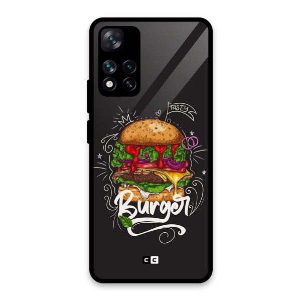 Burger Lover Glass Back Case for Xiaomi 11i HyperCharge 5G