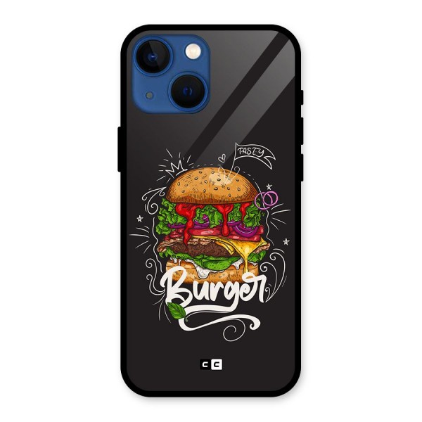 Burger Lover Glass Back Case for iPhone 13 Mini