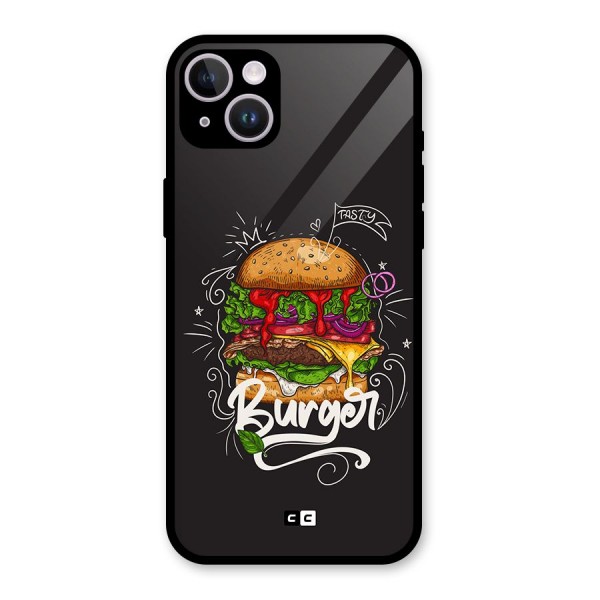 Burger Lover Glass Back Case for iPhone 14 Plus