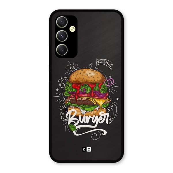 Burger Lover Metal Back Case for Galaxy A34