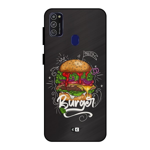 Burger Lover Metal Back Case for Galaxy M21