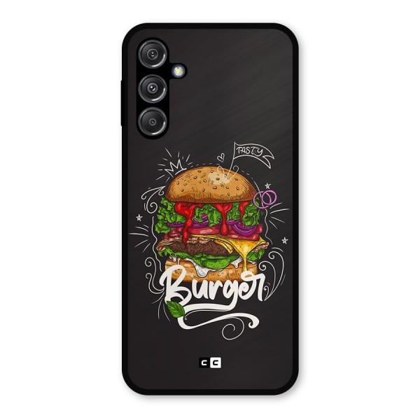 Burger Lover Metal Back Case for Galaxy M34 5G