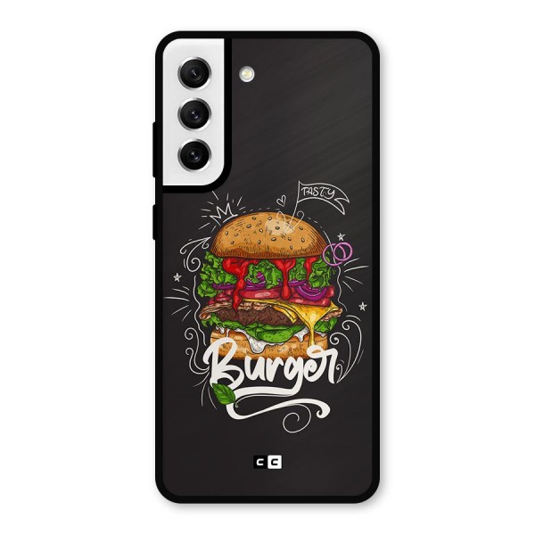 Burger Lover Metal Back Case for Galaxy S21 FE 5G