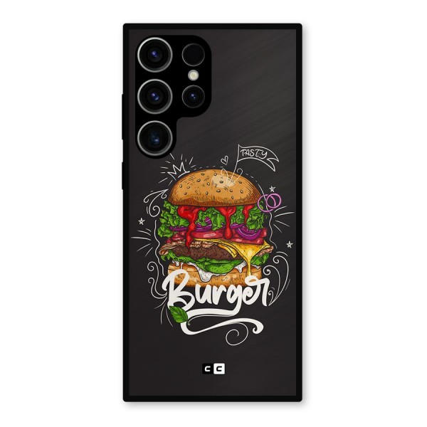 Burger Lover Metal Back Case for Galaxy S23 Ultra