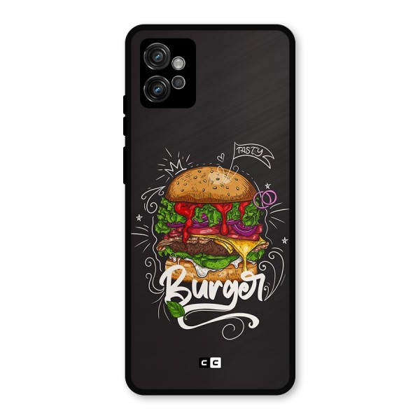 Burger Lover Metal Back Case for Moto G32