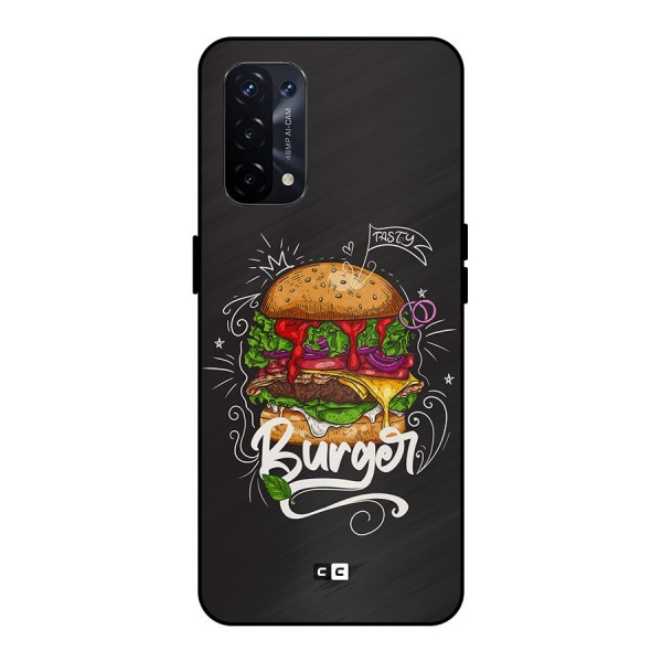 Burger Lover Metal Back Case for Oppo A74 5G