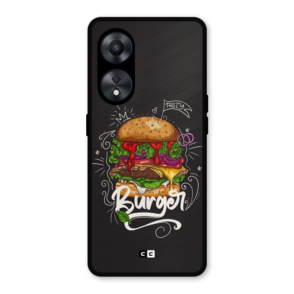 Burger Lover Metal Back Case for Oppo A78