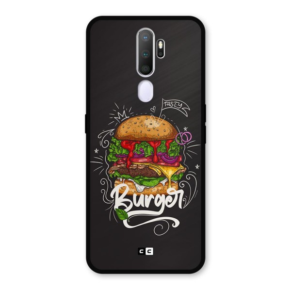 Burger Lover Metal Back Case for Oppo A9 (2020)