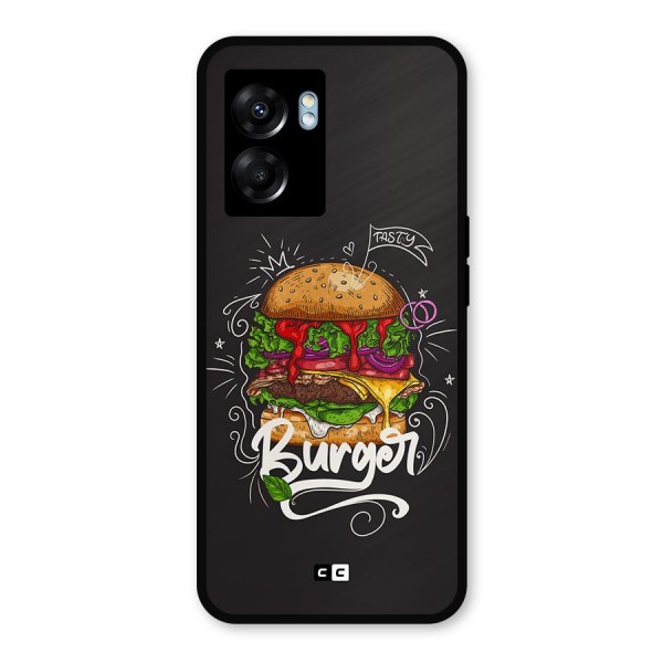 Burger Lover Metal Back Case for Oppo K10 (5G)