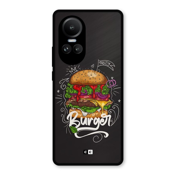 Burger Lover Metal Back Case for Oppo Reno10