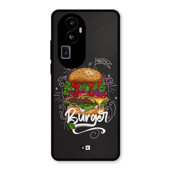 Burger Lover Metal Back Case for Oppo Reno10 Pro Plus
