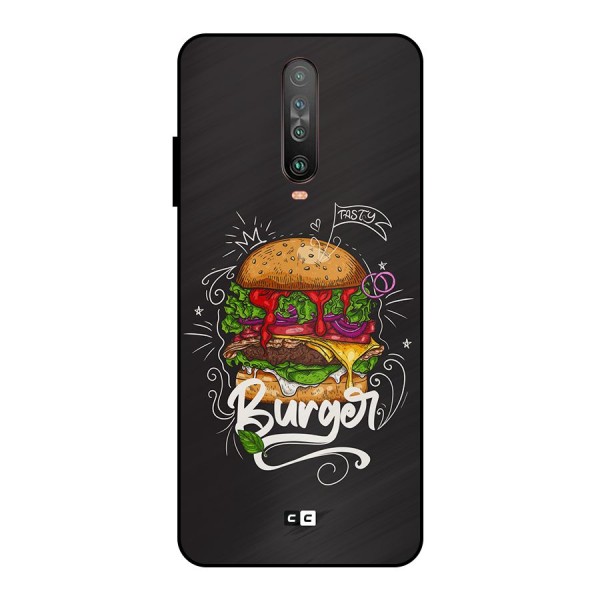 Burger Lover Metal Back Case for Poco X2