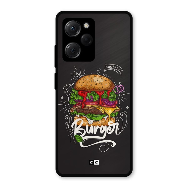 Burger Lover Metal Back Case for Poco X5 Pro