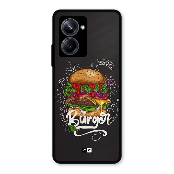 Burger Lover Metal Back Case for Realme 10 Pro