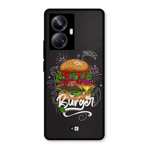 Burger Lover Metal Back Case for Realme 10 Pro Plus