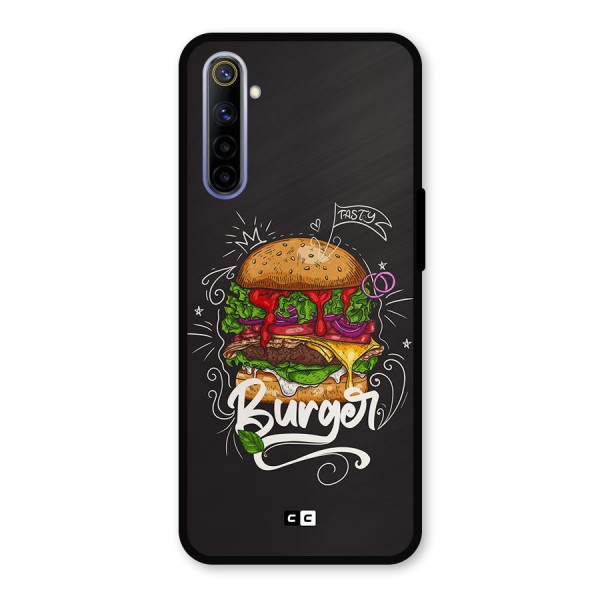 Burger Lover Metal Back Case for Realme 6