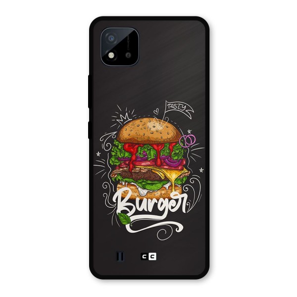 Burger Lover Metal Back Case for Realme C11 2021