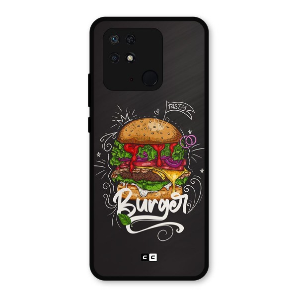 Burger Lover Metal Back Case for Redmi 10