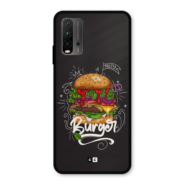 Burger Lover Metal Back Case for Redmi 9 Power