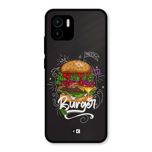 Burger Lover Metal Back Case for Redmi A1