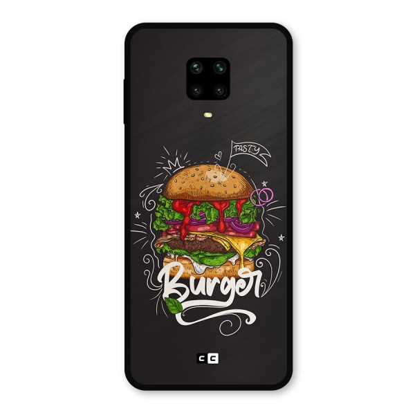 Burger Lover Metal Back Case for Redmi Note 10 Lite