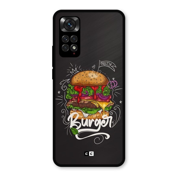 Burger Lover Metal Back Case for Redmi Note 11