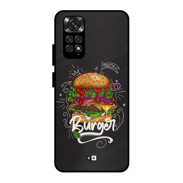 Burger Lover Metal Back Case for Redmi Note 11 Pro