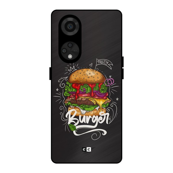 Burger Lover Metal Back Case for Reno8 T 5G
