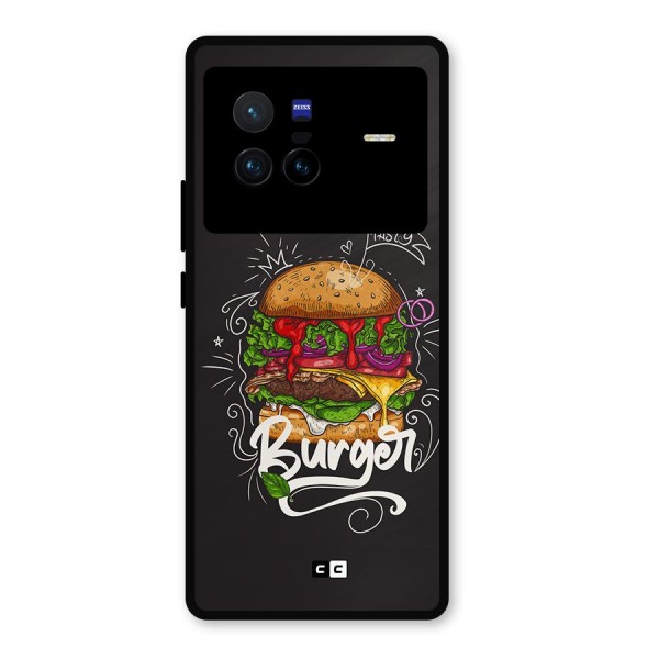 Burger Lover Metal Back Case for Vivo X80