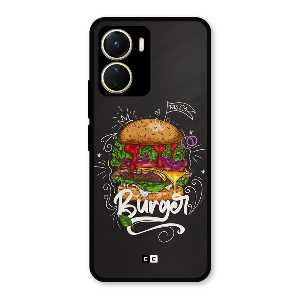 Burger Lover Metal Back Case for Vivo Y16