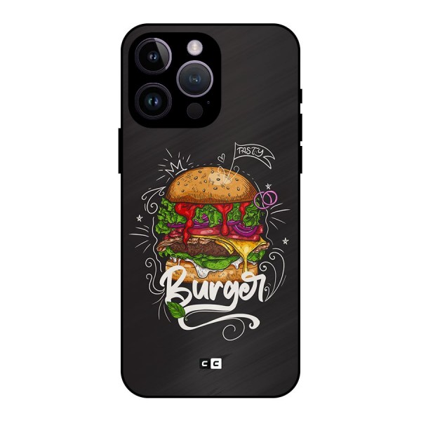 Burger Lover Metal Back Case for iPhone 14 Pro Max