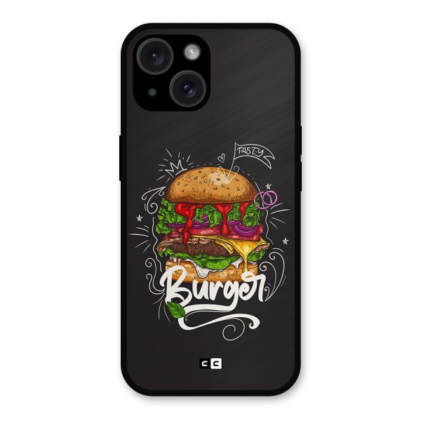 Burger Lover Metal Back Case for iPhone 15