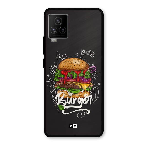 Burger Lover Metal Back Case for iQOO 7 Legend 5G