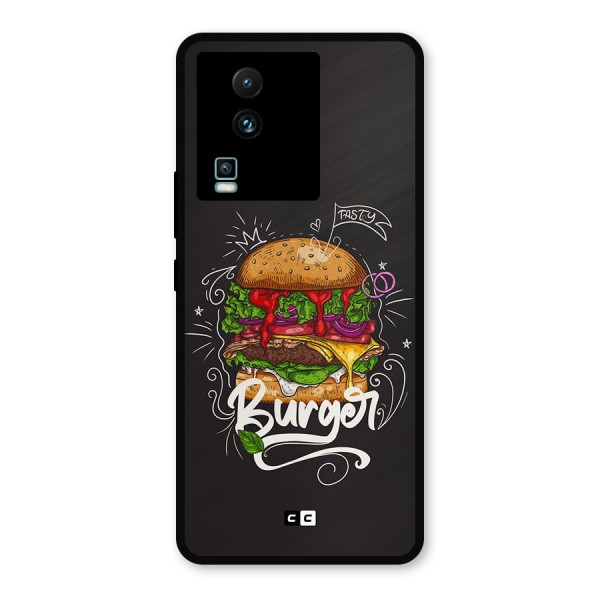 Burger Lover Metal Back Case for iQOO Neo 7 Pro