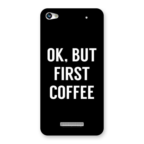 But First Coffee Back Case for Micromax Hue 2