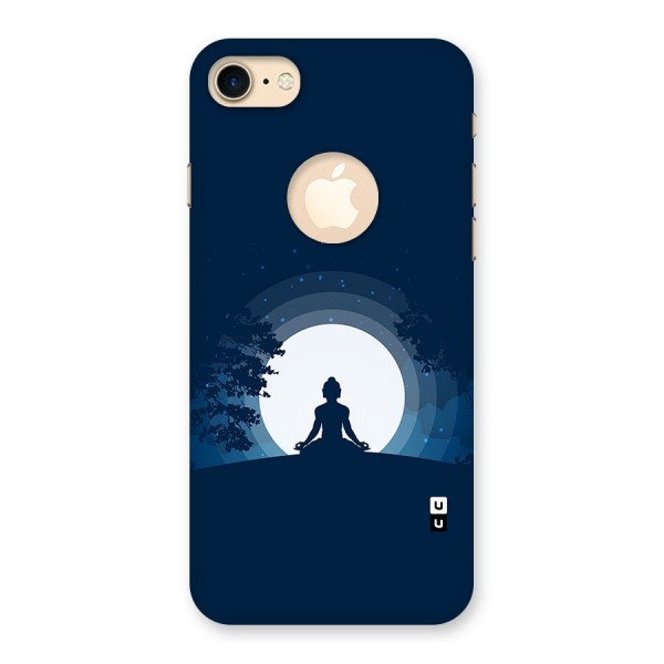 Calm Meditation Back Case for iPhone 8 Logo Cut