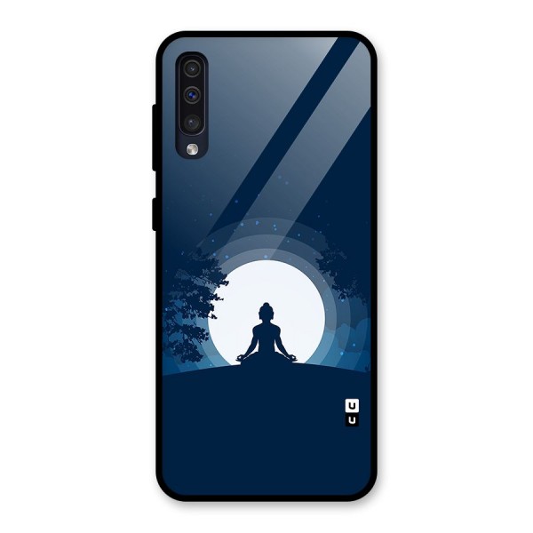 Calm Meditation Glass Back Case for Galaxy A50s