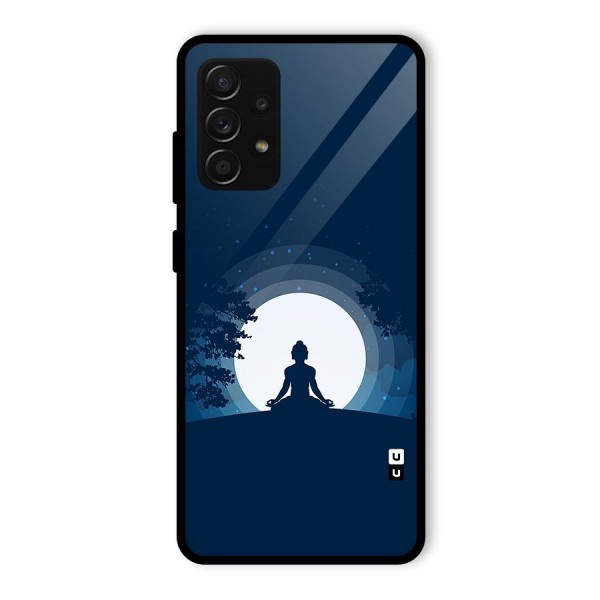 Calm Meditation Glass Back Case for Galaxy A53 5G