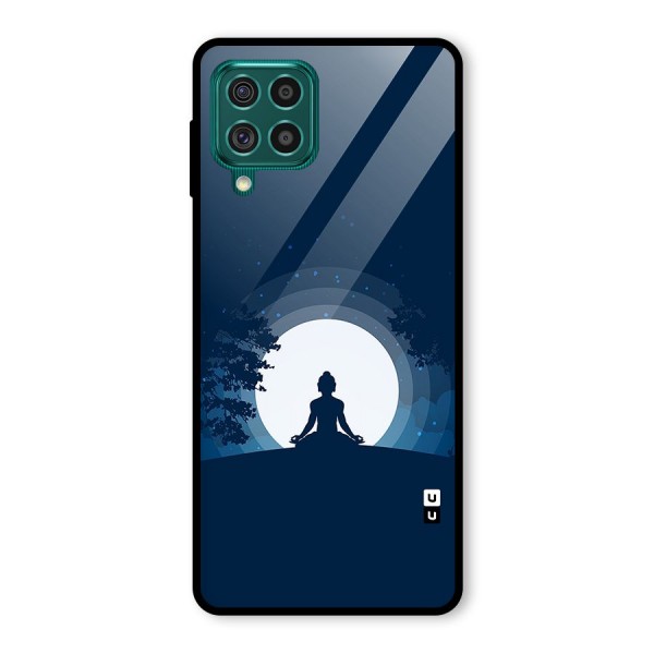 Calm Meditation Glass Back Case for Galaxy F62