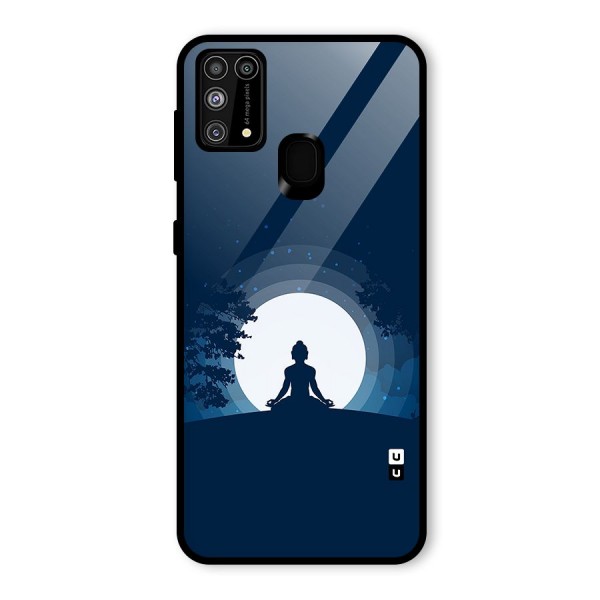 Calm Meditation Glass Back Case for Galaxy M31