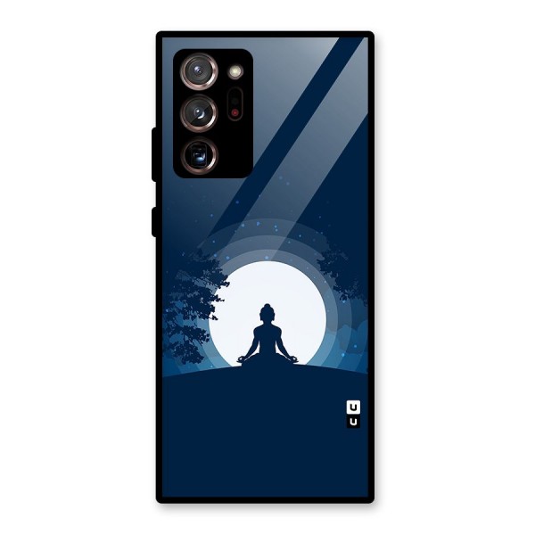 Calm Meditation Glass Back Case for Galaxy Note 20 Ultra