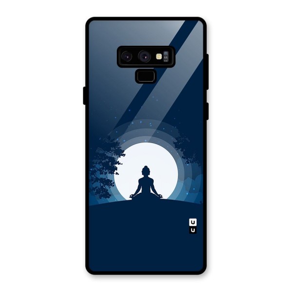 Calm Meditation Glass Back Case for Galaxy Note 9